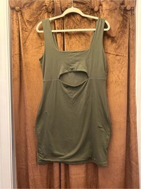 Charlotte Russe Olive Cutout Bodycon Mini Dress